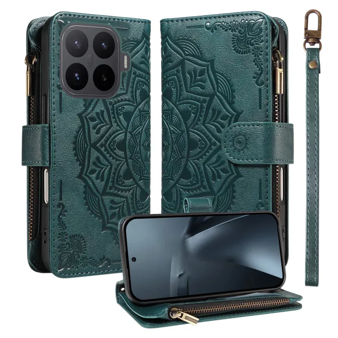 Housse Xiaomi 17T Pro Mandala Zippée 9 Cartes