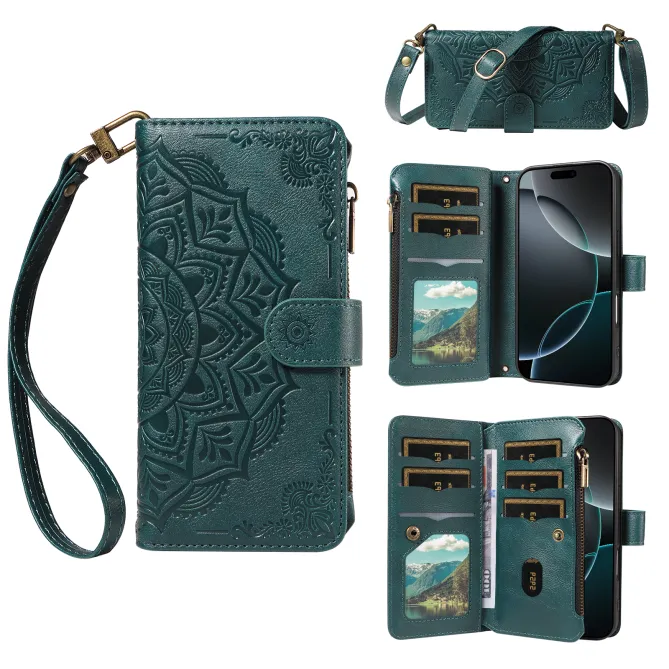 Housse Xiaomi 17T Pro Mandala Zippée 9 Cartes