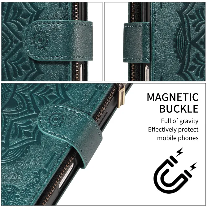 Housse Xiaomi 17T Pro Mandala Zippée 9 Cartes