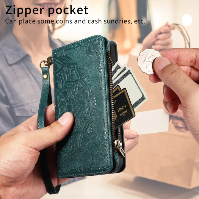Housse Xiaomi 17T Pro Mandala Zippée 9 Cartes