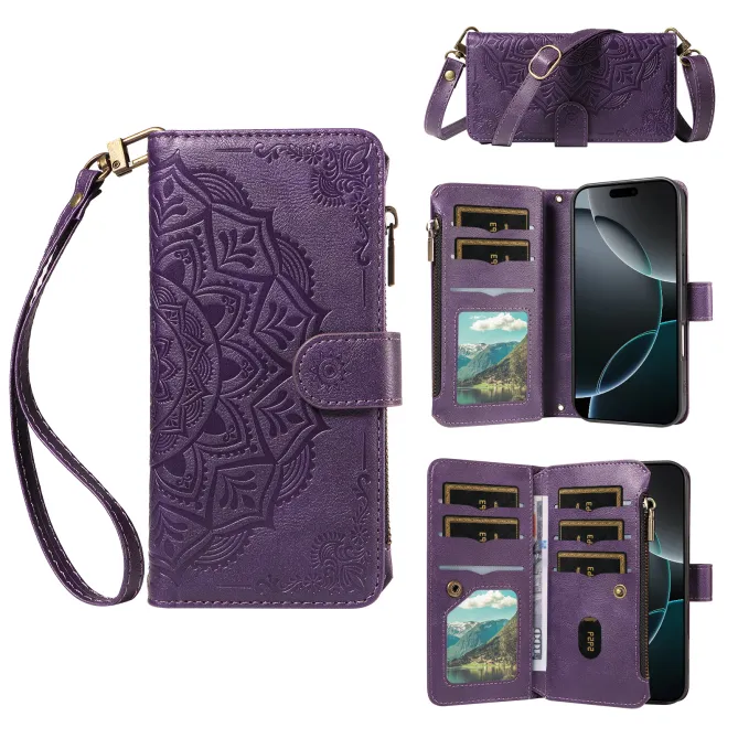 Housse Xiaomi 17T Pro Mandala Zippée 9 Cartes