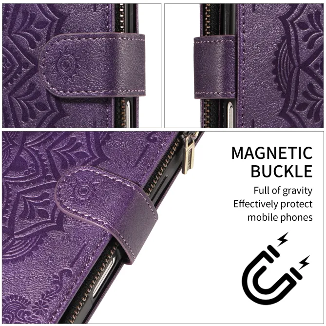 Housse Xiaomi 17T Pro Mandala Zippée 9 Cartes