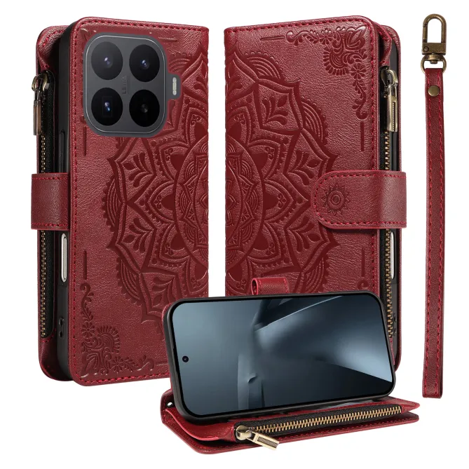 Housse Xiaomi 17T Pro Mandala Zippée 9 Cartes