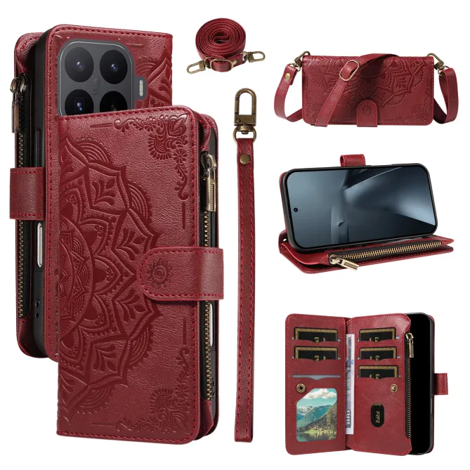 Housse Xiaomi 17T Pro Mandala Zippée 9 Cartes