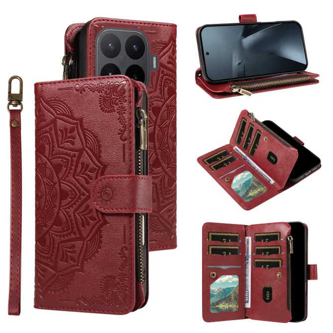 Housse Xiaomi 17T Pro Mandala Zippée 9 Cartes