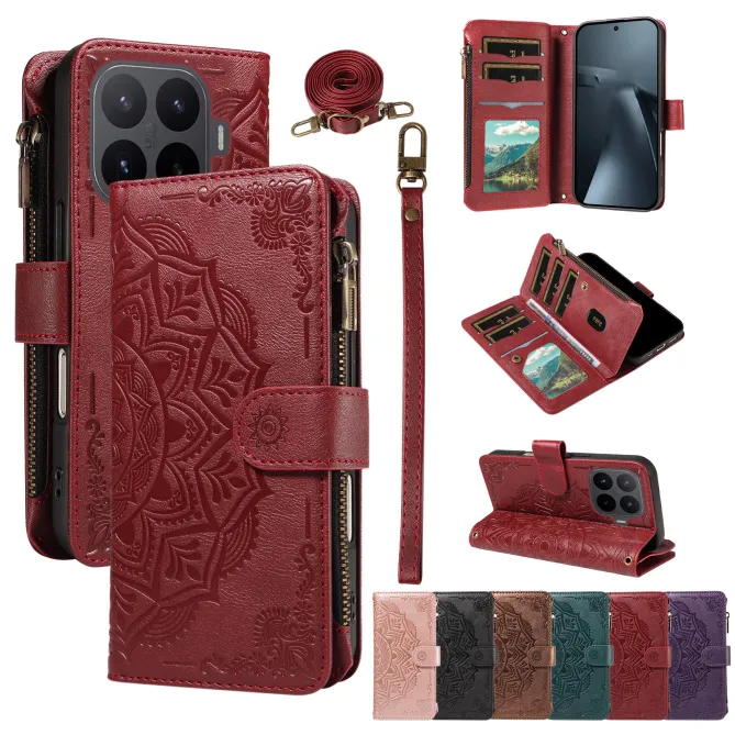 Housse Xiaomi 17T Pro Mandala Zippée 9 Cartes