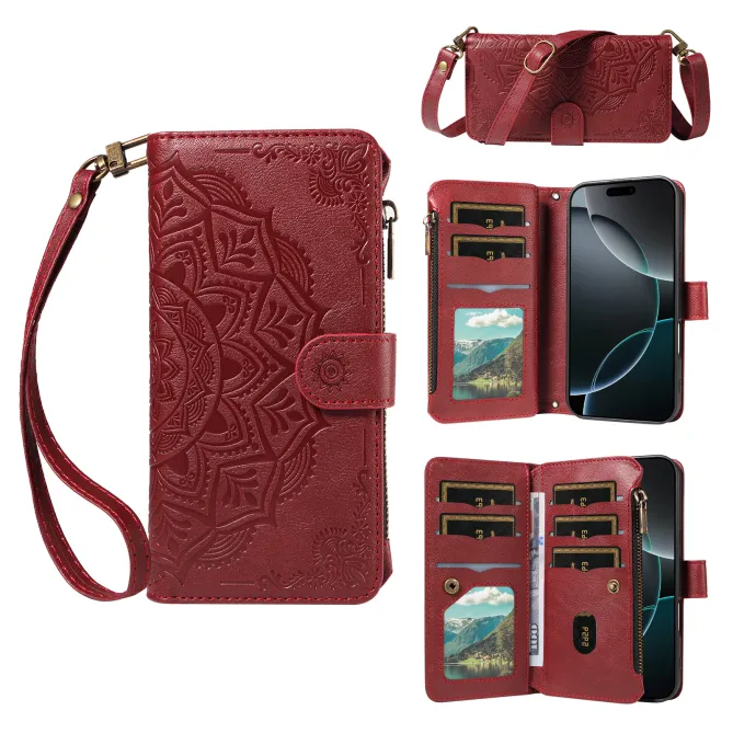 Housse Xiaomi 17T Pro Mandala Zippée 9 Cartes
