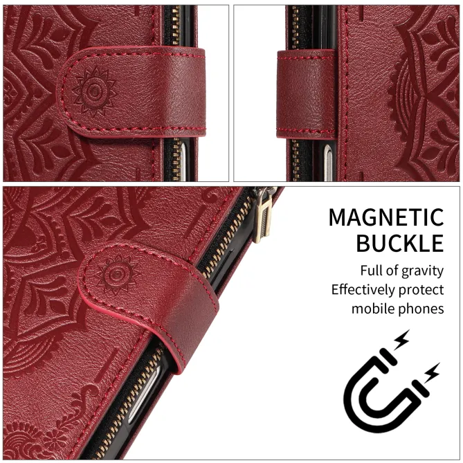 Housse Xiaomi 17T Pro Mandala Zippée 9 Cartes