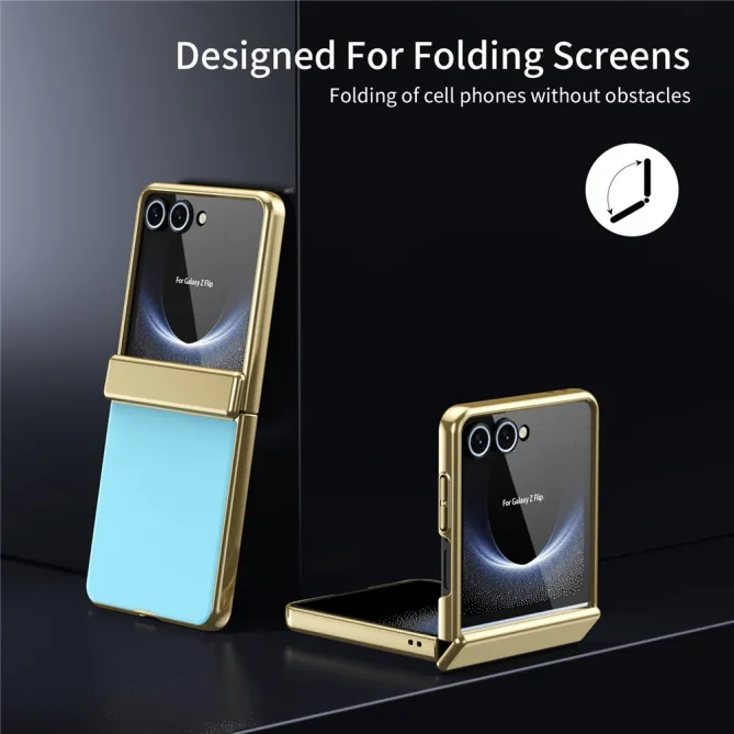 Coque Samsung Galaxy Z Flip 8 Chromée Verre Trempé Charnière