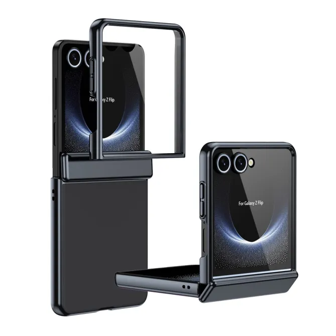 Coque Samsung Galaxy Z Flip 8 Chromée Verre Trempé Charnière