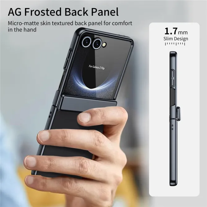 Coque Samsung Galaxy Z Flip 8 Chromée Verre Trempé Charnière