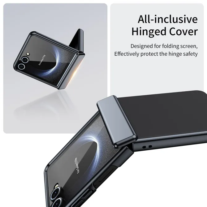 Coque Samsung Galaxy Z Flip 8 Chromée Verre Trempé Charnière