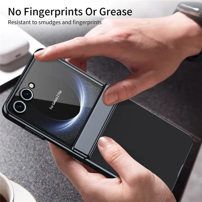 Coque Samsung Galaxy Z Flip 8 Chromée Verre Trempé Charnière