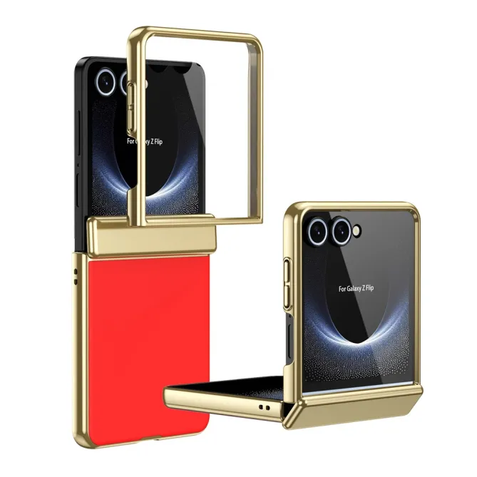 Coque Samsung Galaxy Z Flip 8 Chromée Verre Trempé Charnière