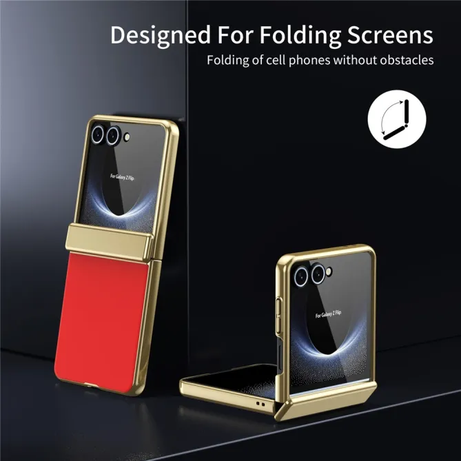 Coque Samsung Galaxy Z Flip 8 Chromée Verre Trempé Charnière