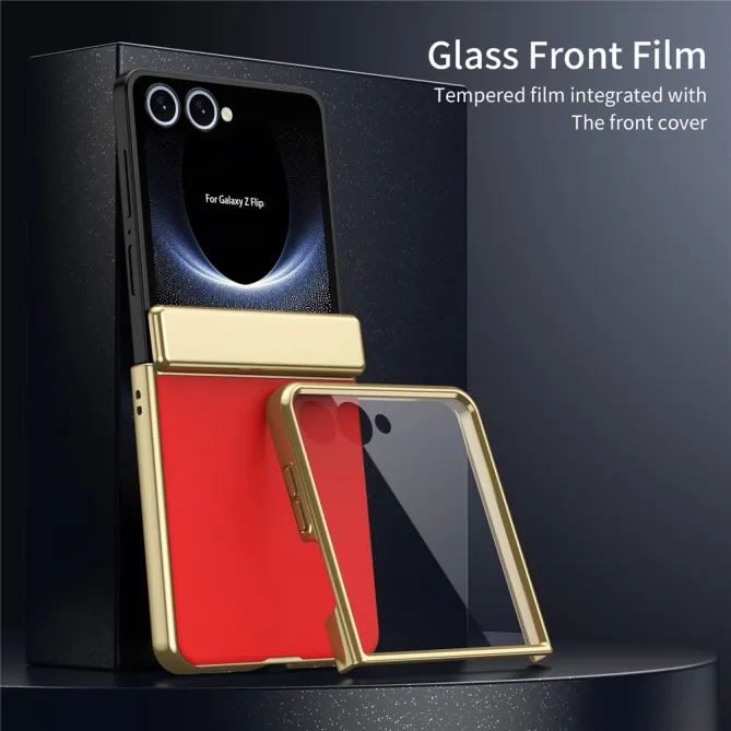 Coque Samsung Galaxy Z Flip 8 Chromée Verre Trempé Charnière