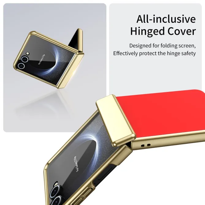 Coque Samsung Galaxy Z Flip 8 Chromée Verre Trempé Charnière