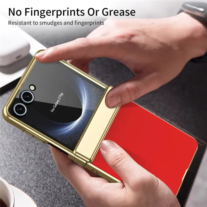 Coque Samsung Galaxy Z Flip 8 Chromée Verre Trempé Charnière