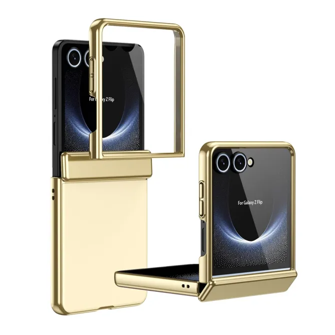 Coque Samsung Galaxy Z Flip 8 Chromée Verre Trempé Charnière
