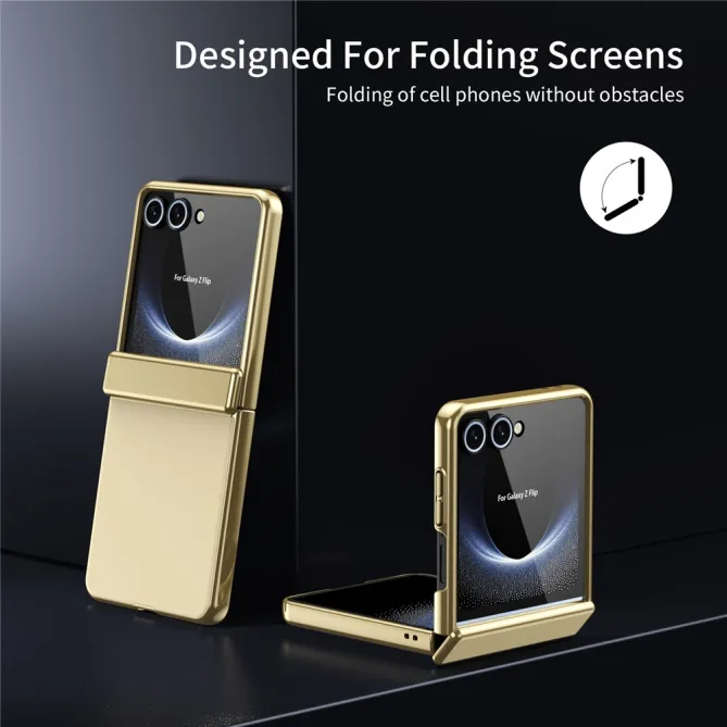 Coque Samsung Galaxy Z Flip 8 Chromée Verre Trempé Charnière