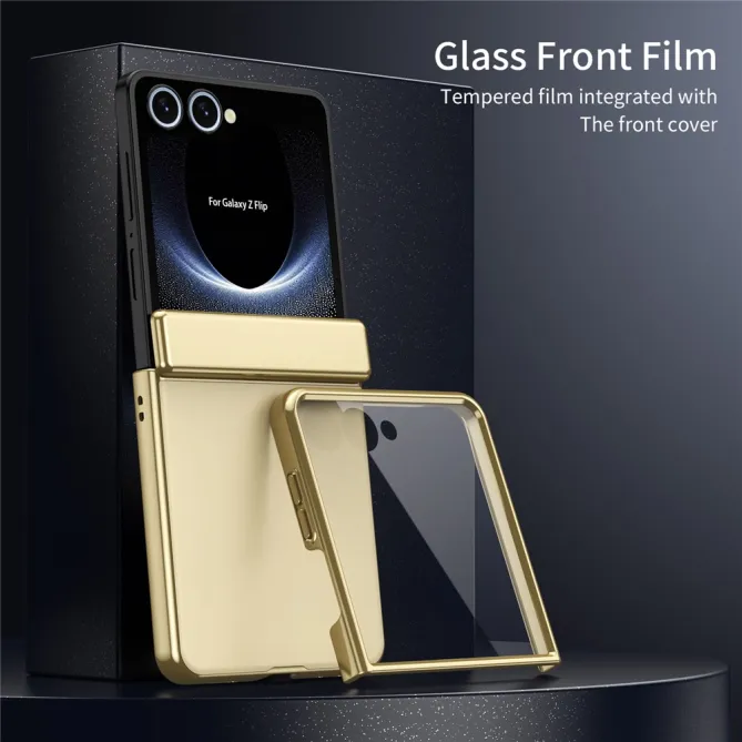 Coque Samsung Galaxy Z Flip 8 Chromée Verre Trempé Charnière