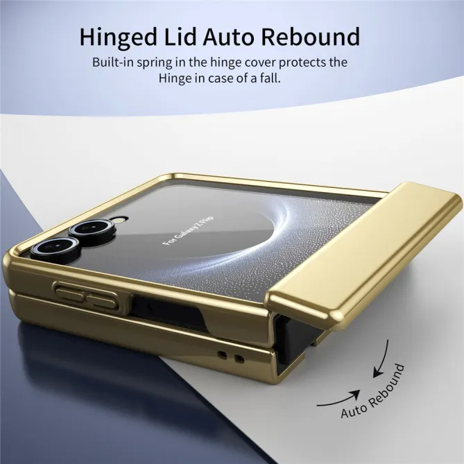 Coque Samsung Galaxy Z Flip 8 Chromée Verre Trempé Charnière