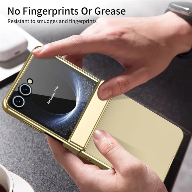 Coque Samsung Galaxy Z Flip 8 Chromée Verre Trempé Charnière