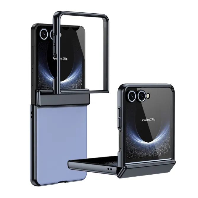 Coque Samsung Galaxy Z Flip 8 Chromée Verre Trempé Charnière