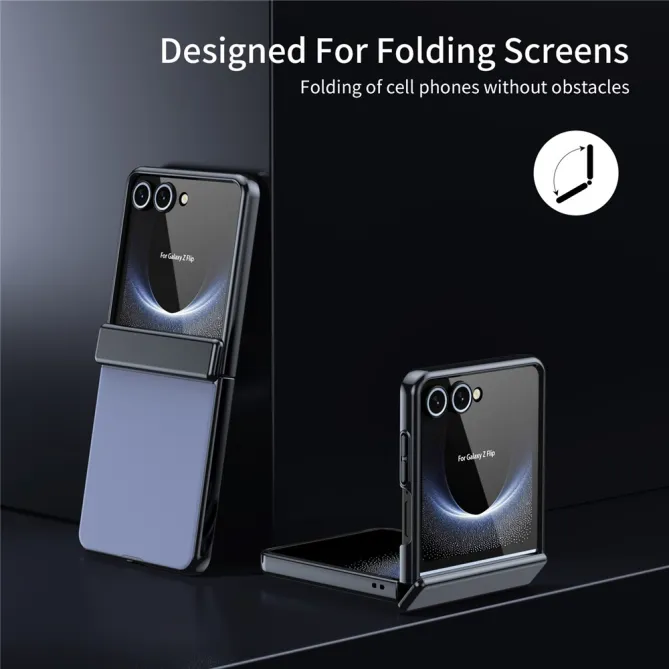Coque Samsung Galaxy Z Flip 8 Chromée Verre Trempé Charnière