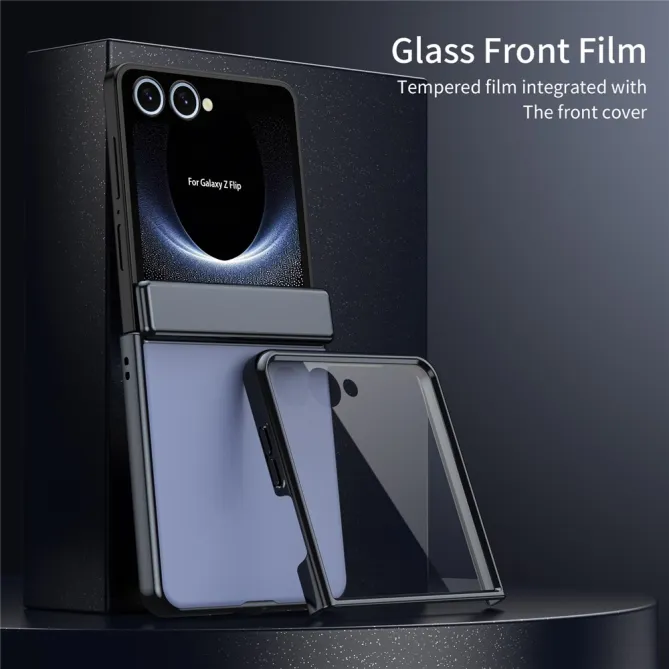 Coque Samsung Galaxy Z Flip 8 Chromée Verre Trempé Charnière