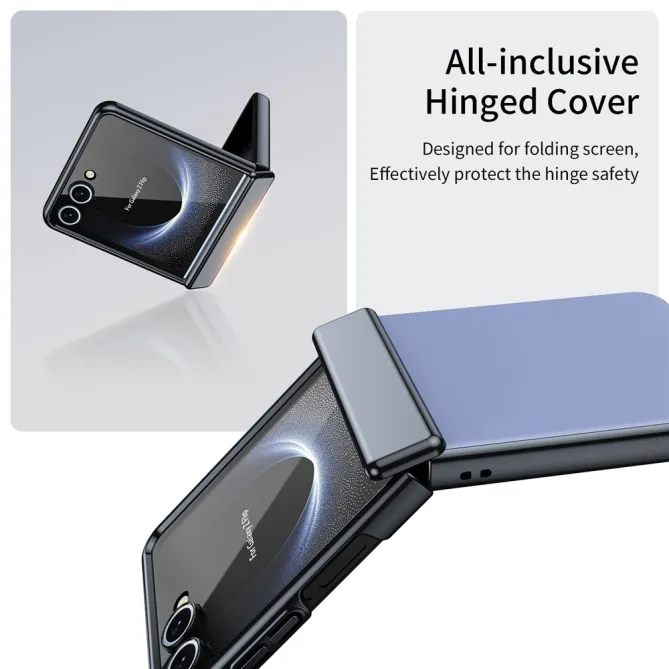 Coque Samsung Galaxy Z Flip 8 Chromée Verre Trempé Charnière