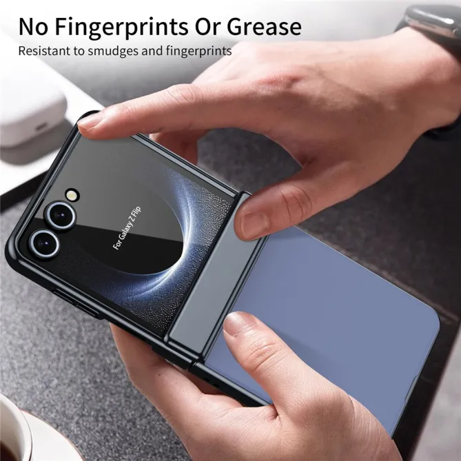 Coque Samsung Galaxy Z Flip 8 Chromée Verre Trempé Charnière