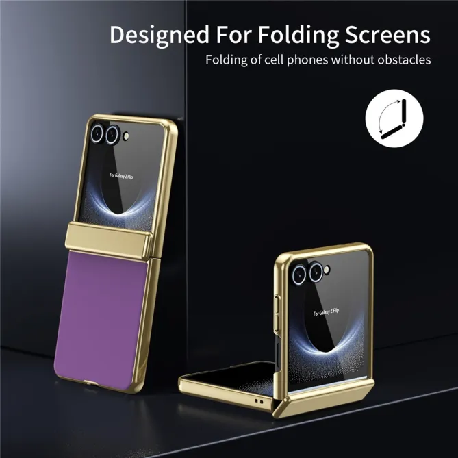 Coque Samsung Galaxy Z Flip 8 Chromée Verre Trempé Charnière