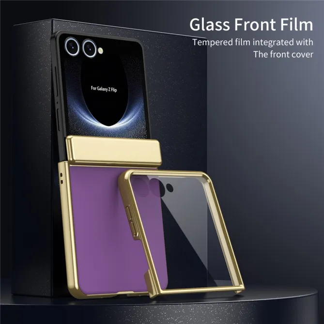 Coque Samsung Galaxy Z Flip 8 Chromée Verre Trempé Charnière