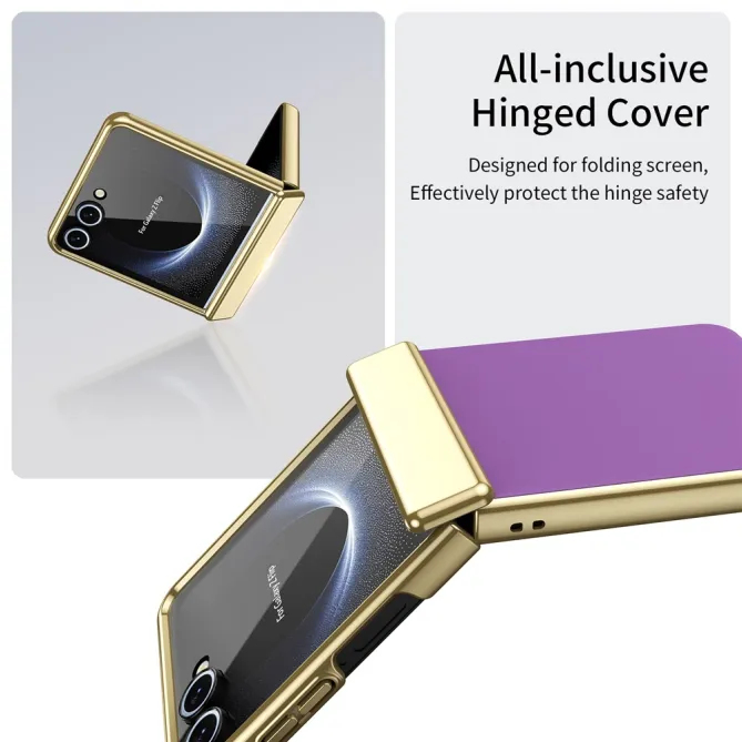 Coque Samsung Galaxy Z Flip 8 Chromée Verre Trempé Charnière