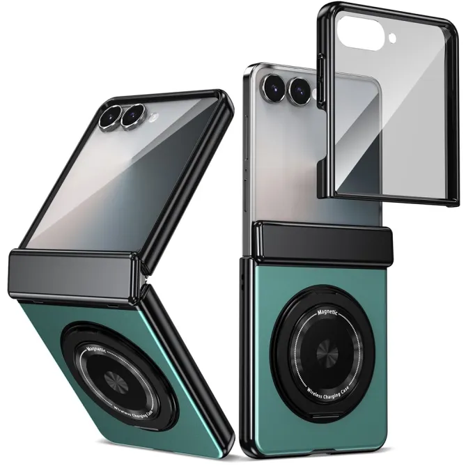 Coque Samsung Galaxy Z Flip 8 Magnétique Anneau Rotatif Charnière