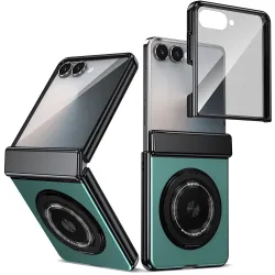 Coque Samsung Galaxy Z Flip 8 Magnétique Anneau Rotatif Charnière