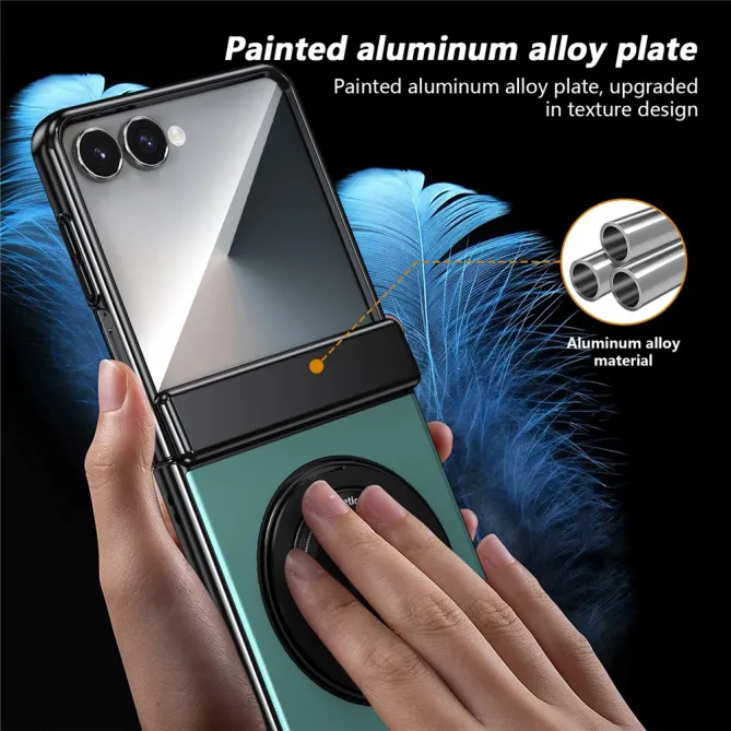 Coque Samsung Galaxy Z Flip 8 Magnétique Anneau Rotatif Charnière