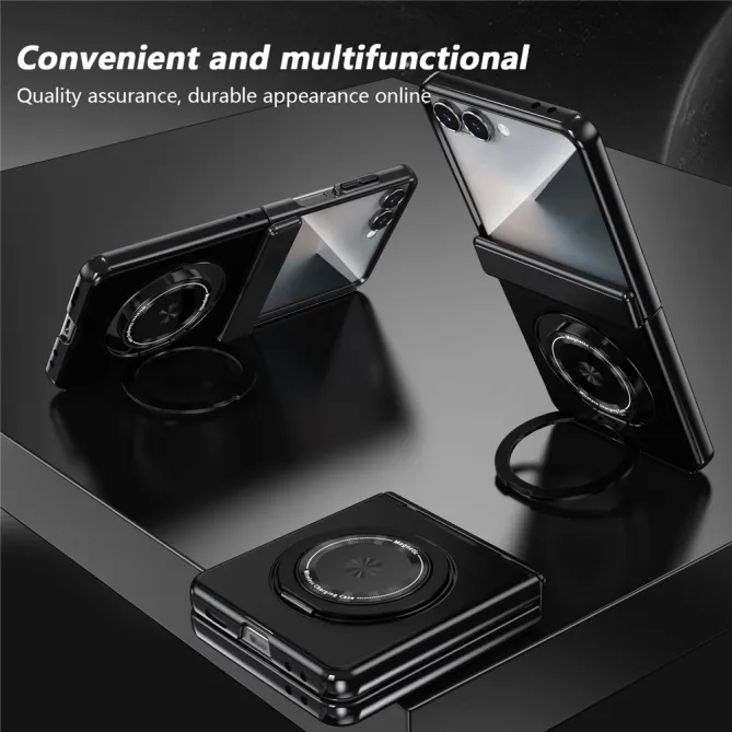 Coque Samsung Galaxy Z Flip 8 Magnétique Anneau Rotatif Charnière