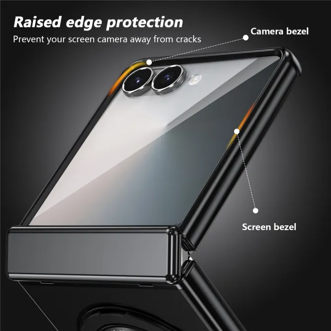 Coque Samsung Galaxy Z Flip 8 Magnétique Anneau Rotatif Charnière