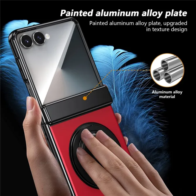 Coque Samsung Galaxy Z Flip 8 Magnétique Anneau Rotatif Charnière