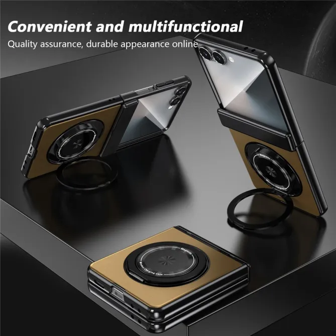 Coque Samsung Galaxy Z Flip 8 Magnétique Anneau Rotatif Charnière