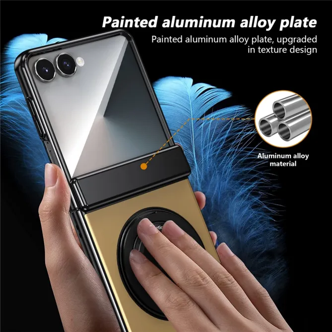 Coque Samsung Galaxy Z Flip 8 Magnétique Anneau Rotatif Charnière