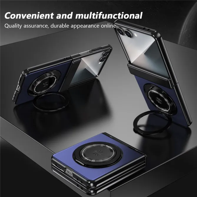 Coque Samsung Galaxy Z Flip 8 Magnétique Anneau Rotatif Charnière