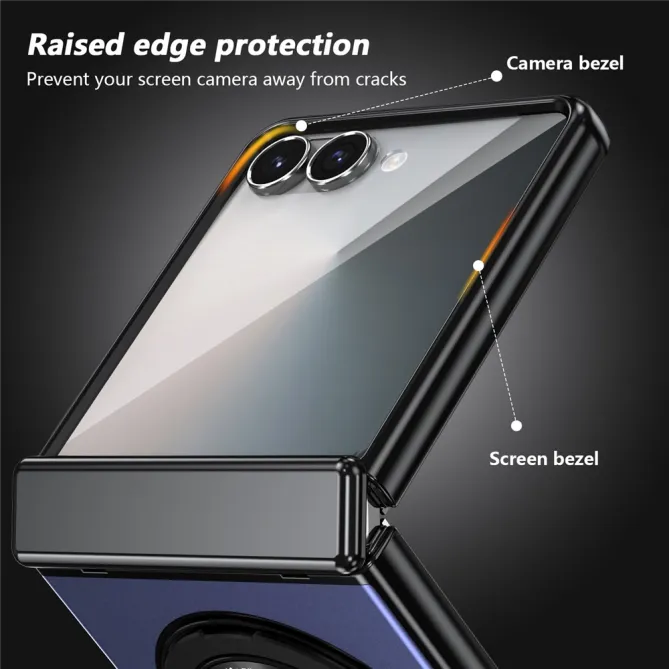 Coque Samsung Galaxy Z Flip 8 Magnétique Anneau Rotatif Charnière