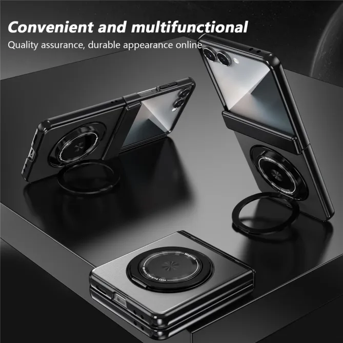 Coque Samsung Galaxy Z Flip 8 Magnétique Anneau Rotatif Charnière
