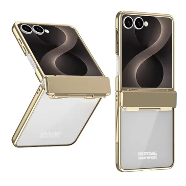 Coque Samsung Galaxy Z Flip 8 Électroplaquée Transparente