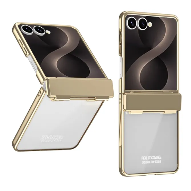 Coque Samsung Galaxy Z Flip 8 Électroplaquée Transparente