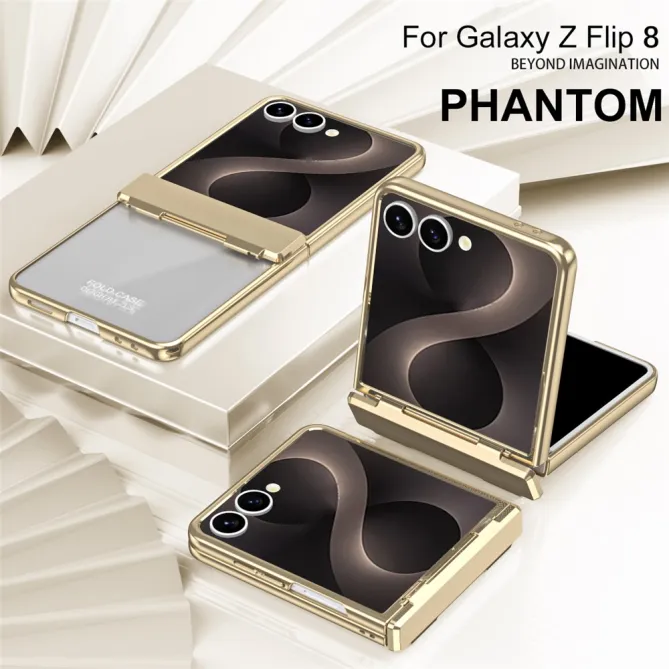 Coque Samsung Galaxy Z Flip 8 Électroplaquée Transparente