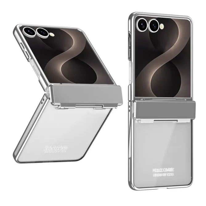 Coque Samsung Galaxy Z Flip 8 Électroplaquée Transparente